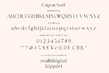 Colgent Serif font