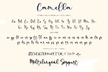 Camella font