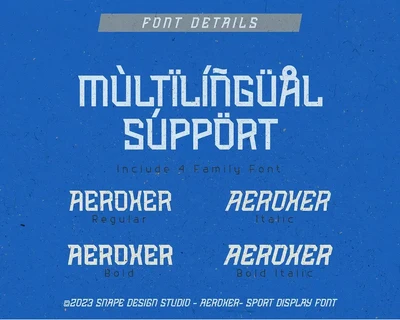 Aeroxer - Sport Font
