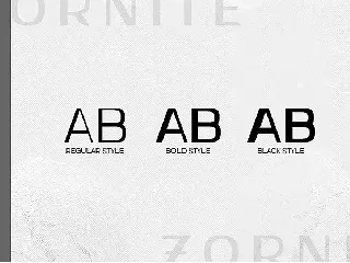 Zornite - Modern Sans Serif font