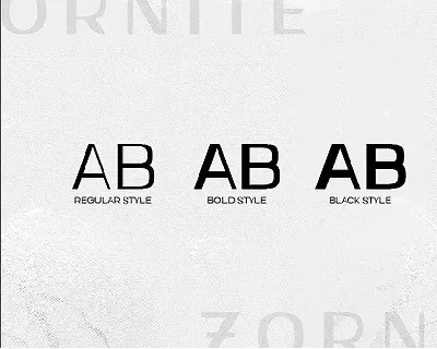 Zornite - Modern Sans Serif font