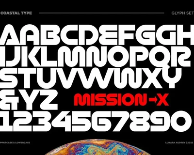 Mission X font