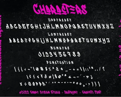 Badtryme - Graffiti Font