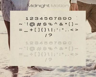 Midnight Motion - Beautiful Modern Sans font