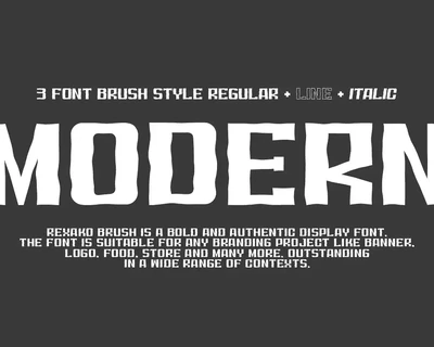 Rexako Brush font