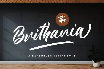 The Brithania - Brush Font