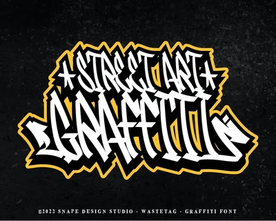 Wastetag - Graffiti Font