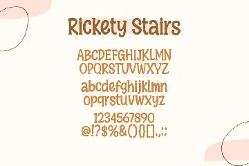 Rickety Stairs font