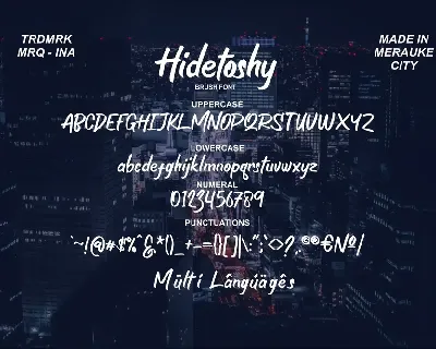Hidetoshy - Brush Font