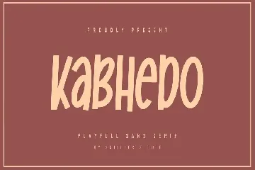 Kabhedo - Playfull Sans Serif Font