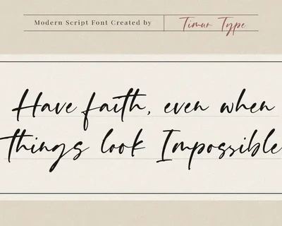 Smooth Destiny - Handwritten Script Font TT