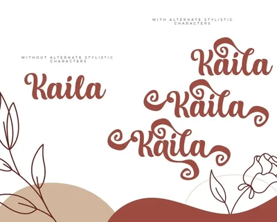Kaila Script font