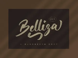 Belliza - Brush Script Font