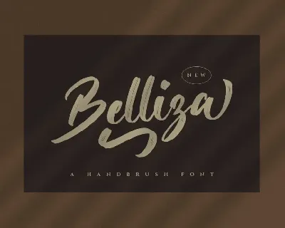 Belliza - Brush Script Font