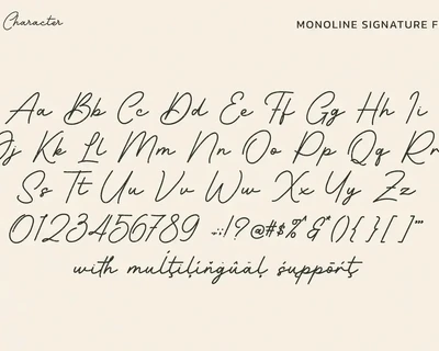 Barethelly Signature font