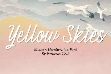 Yellow Skies font