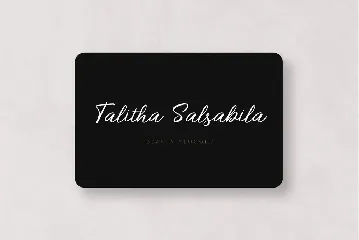 Talent Signature font