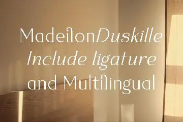 Madeilon Duskille A Modern Serif Font