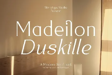 Madeilon Duskille A Modern Serif Font