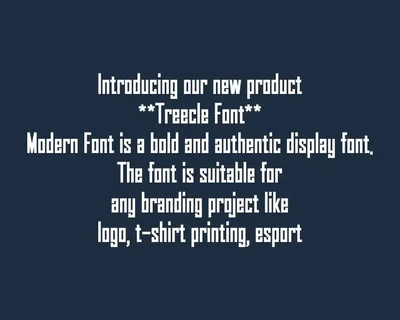Treecle - Font