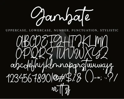 Gambate font