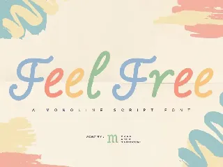 Feel Free | A Monoline Script Font