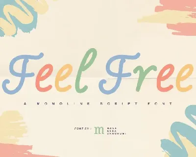 Feel Free | A Monoline Script Font