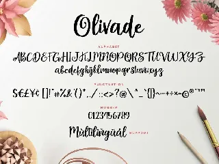 Olivade - Handwritten Script font
