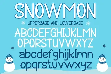 Snowmon - Christmas Display Font