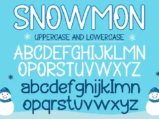 Snowmon - Christmas Display Font