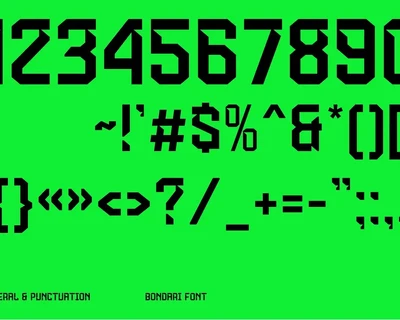 Bondari font