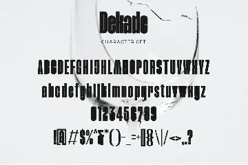 Dekade - Modern Bold Condensed Sans font