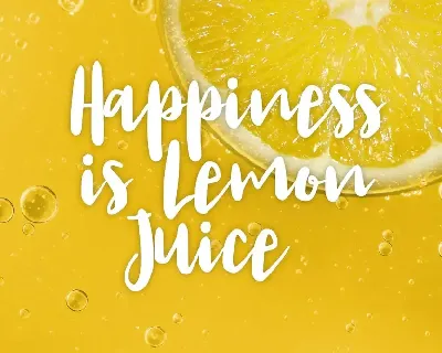 Lemon Juice Script Font