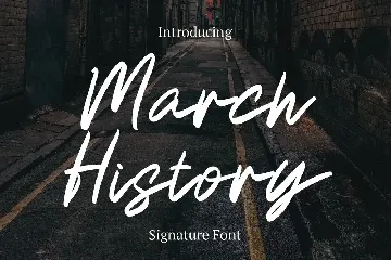 March History font