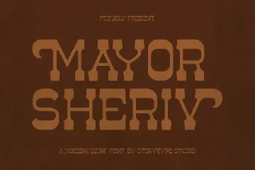 Mayor Sheriv A Modern Serif Font