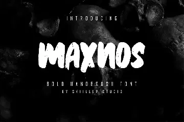 Maxnos - Bold Handbrush Font