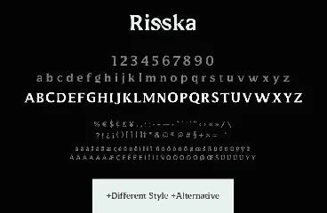 Risska Typeface font