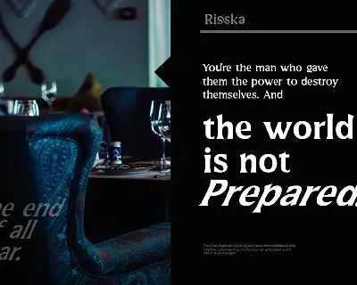 Risska Typeface font