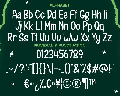 Sunday School - Christmas Display Font