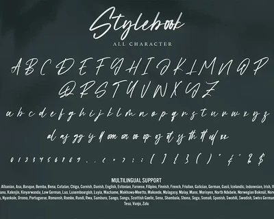Stylebook - Modern Signature Font