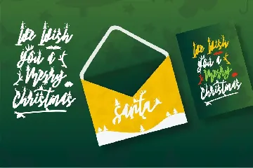 Santa | Script Chirstmas Display Font