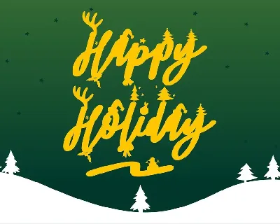 Santa | Script Chirstmas Display Font