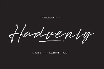 Hadvenly font