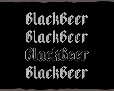Blackbeer - Strong Gothic Typeface font