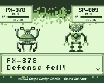 Round Bit - Pixel Font