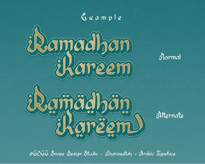 Kharawitah - Arabic Typeface font