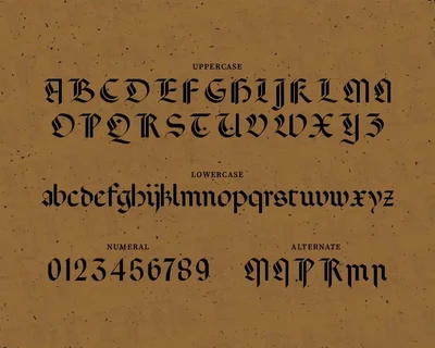 Moanq - A Blackletter Typeface font