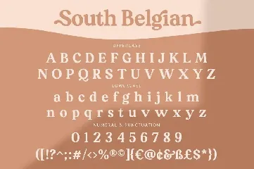 South Belgian Retro Serif font