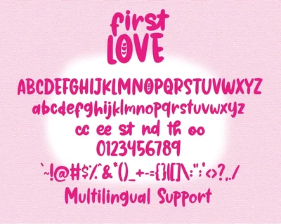 First Love - Cute Handwritten Font