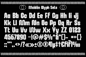 Maiden font